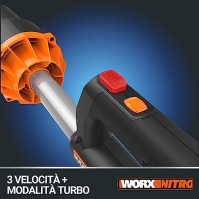 WORX Nitro 40V Akumulátorový foukací listový vysavač WG585E - bezkartáčový motor - 3 rychlosti a turbomód - rychlost vzduchu 266